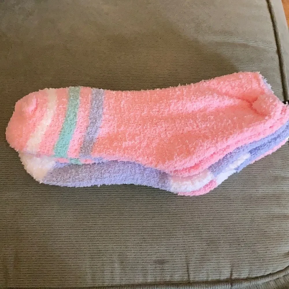 Betsey Johnson Plush Crew Socks 3 pk